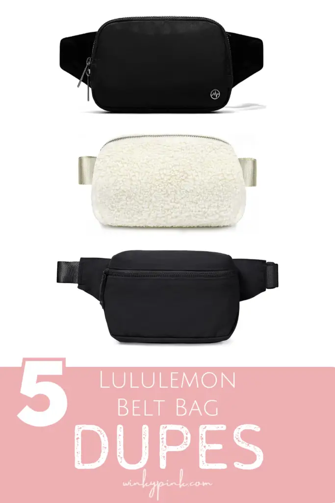 5 Lululemon Belt Bag Dupes on Amazon Winky Pink
